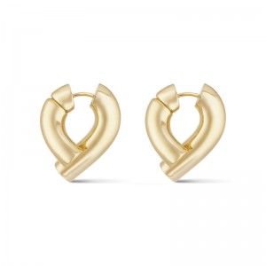 Gold Oera Knot Hoop Earrings