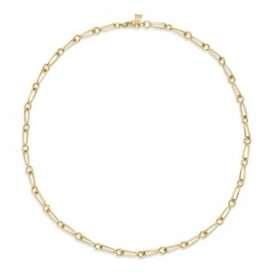 Gold Small River Chain Necklace