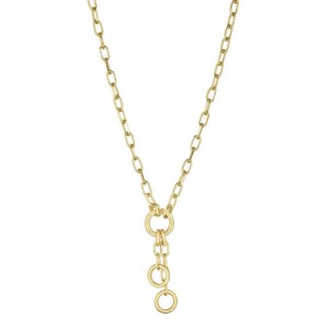 Gold Engraved Chain And Extended Necklace