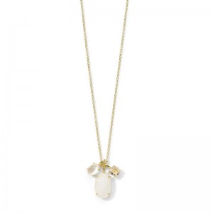Gold Crystal Flirt Rock Candy Pendant Necklace