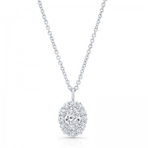 White Gold Diamond Pendant Necklace