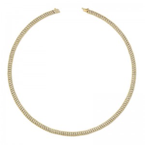 Gold Thin Zoe Choker Necklace