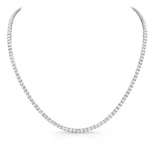 Gold Diamond Line Necklace