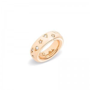 Gold And Diamond Iconica Medium Ring