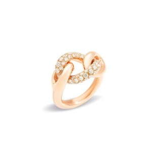 Gold And Diamond Cantene Ring
