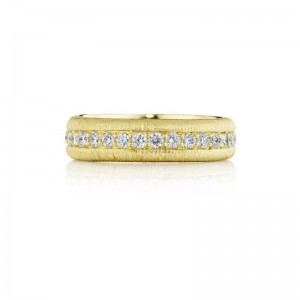 Gold And Diamond Band Ring