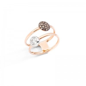 Gold Sabbia Double Ring
