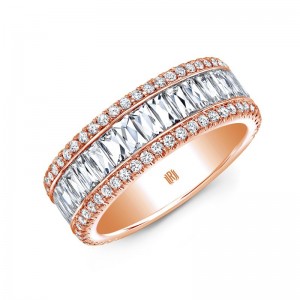 Gold Diamond Baguette Ring