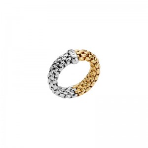Two-Tone Gold Flex Ring