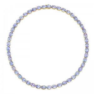Gold And Tanzanite Necklace