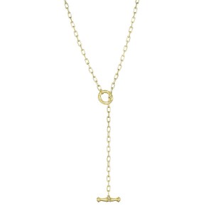 Gold And Diamond Toggle Necklace