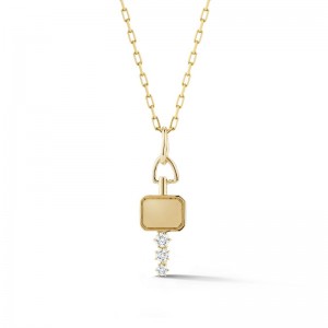 Gold And Diamond Catherine Mini Key Charm