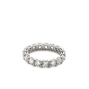 White Gold And Diamond Eternity Band Ring