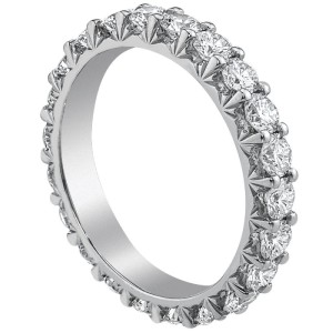 Platinum And Diamond Eternity Band Ring
