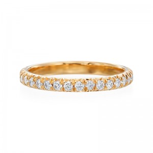 Gold And Diamond Eternity Wedding Band Ring