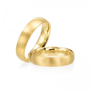 Gold Satin Band Ring