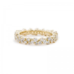 Gold And Diamond Confetti Ring