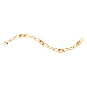 Gold Square and Marquis Link Bracelet