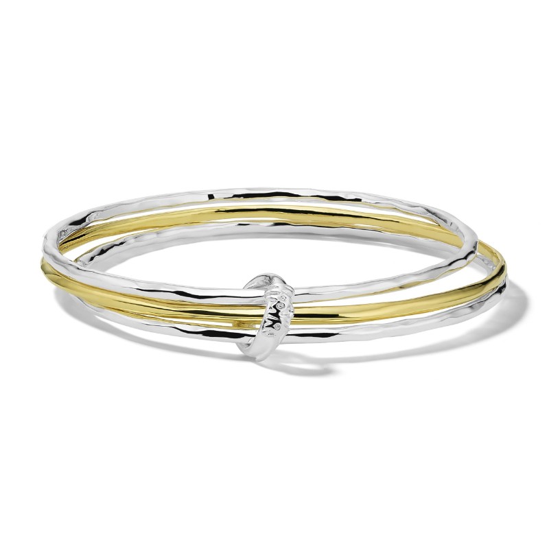 https://www.tinyjewelbox.com/upload/product/Gold And Sterling Silver Chimera Classico Mixed Bangle Set