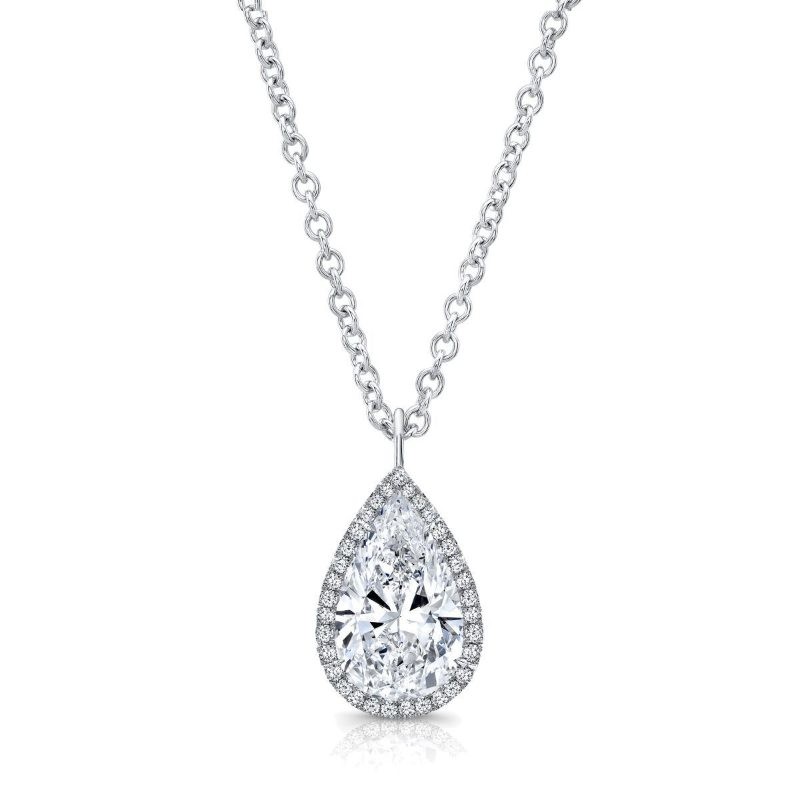 https://www.tinyjewelbox.com/upload/product/Gold And Pear Cut Diamond Halo Pendant Necklace