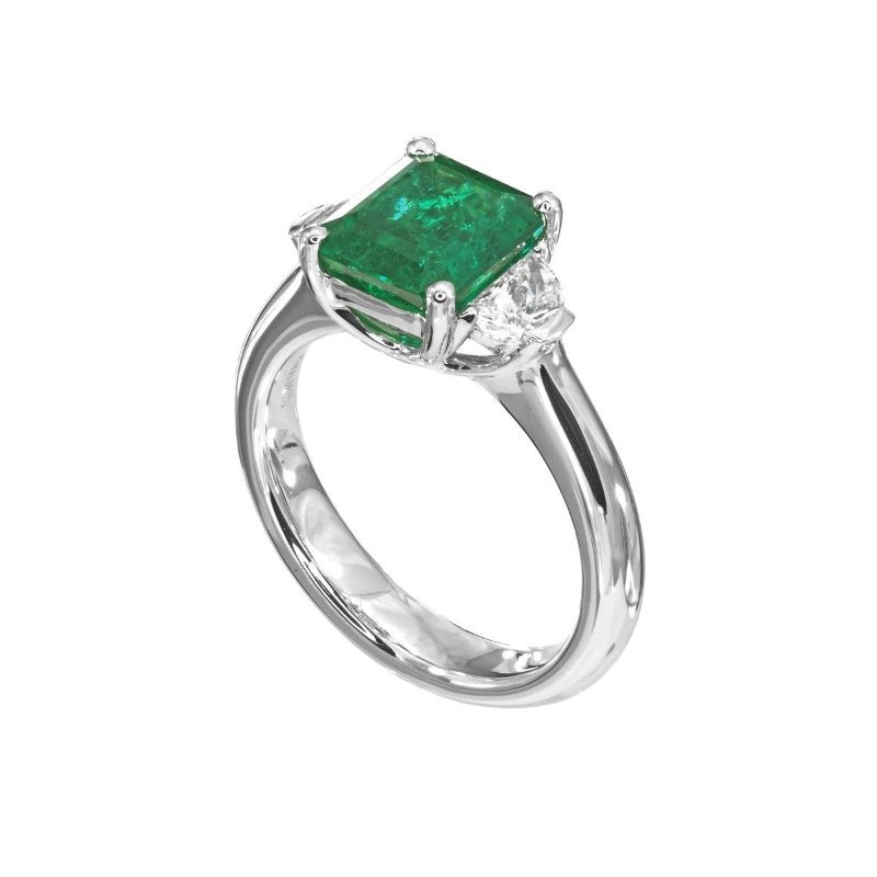 https://www.tinyjewelbox.com/upload/product/Platinum Emerald And Diamond Ring