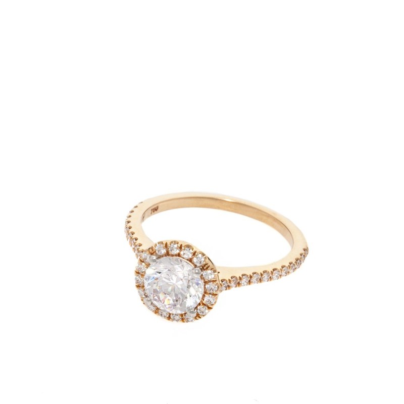 https://www.tinyjewelbox.com/upload/product/Platinum And Rose Gold Micro-Pavé Halo Solitaire