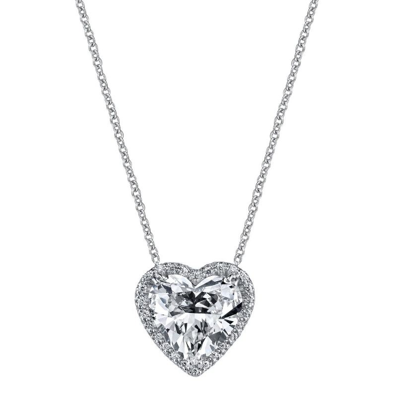https://www.tinyjewelbox.com/upload/product/Platinum And Heart Cut Diamond Pendant Necklace