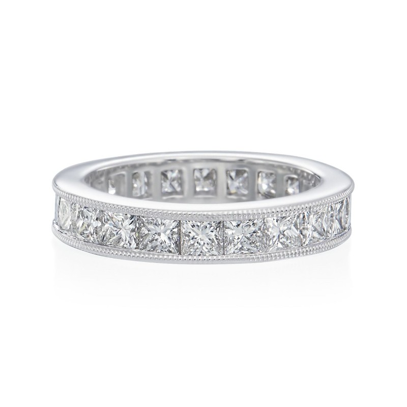 https://www.tinyjewelbox.com/upload/product/Platinum Princess Cut Diamond Eternity Wedding Band Ring