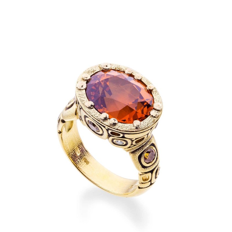 https://www.tinyjewelbox.com/upload/product/Gold Mandarin Garnet And Diamond Ring