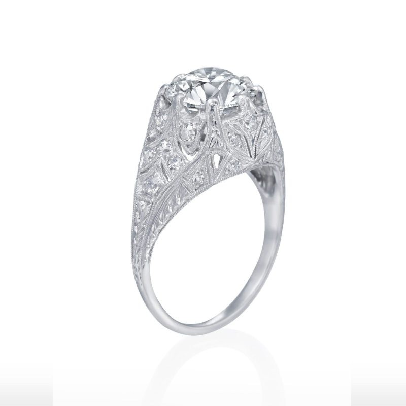 https://www.tinyjewelbox.com/upload/product/Vintage Platinum Diamond Ring