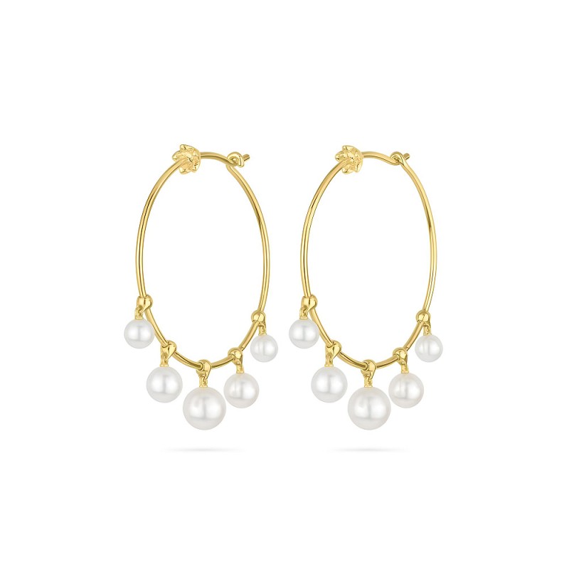 https://www.tinyjewelbox.com/upload/product/Gold and Pearl Wind Chime Hoop Earrings