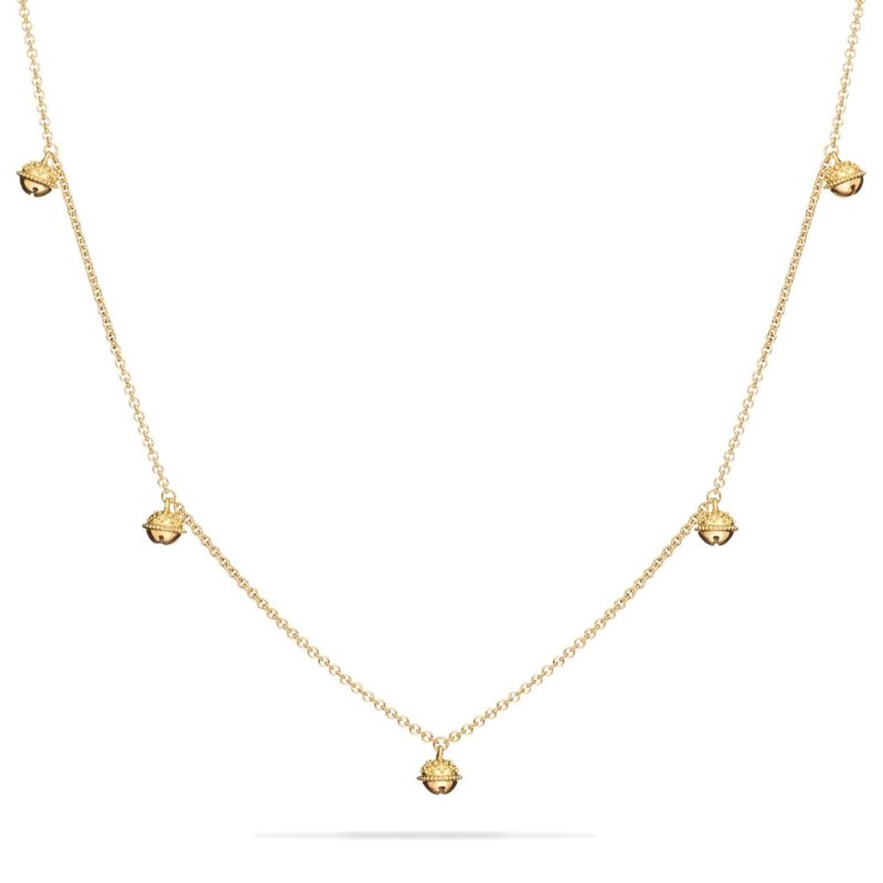 Gold Mini Jingle Bell Necklace N30G00729