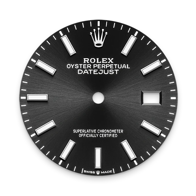 Bright black dial