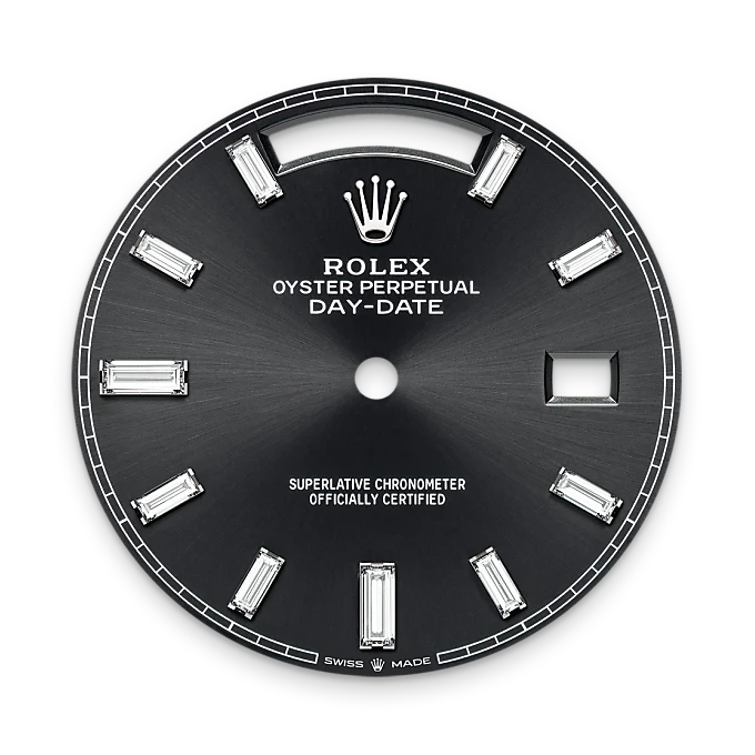 Bright black dial