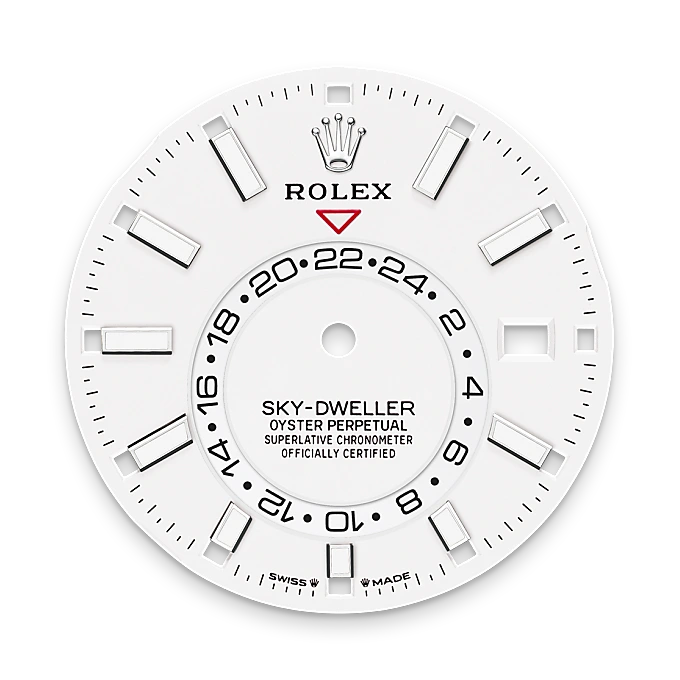 Intense white dial